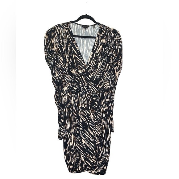 Ted Baker Tillly Jersey Wrap‎ Dress Zebra Print - Picture 3 of 8
